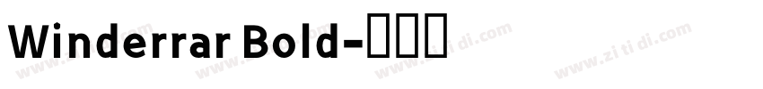 Winderrar Bold字体转换
